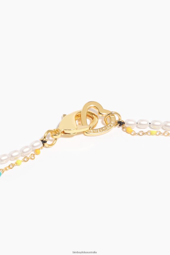 Accessories 4062VZ791 Multicolor Bimba Y Lola Chain Pearl Necklace