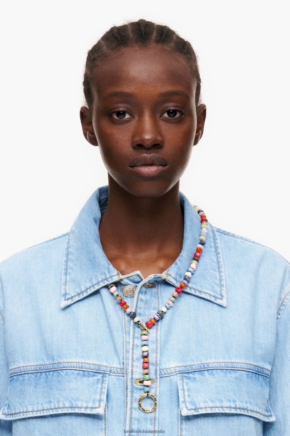 Accessories 4062VZ823 Multicolor Bimba Y Lola Long Stones Necklace