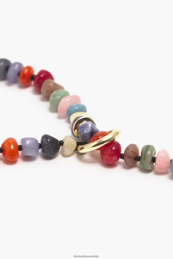 Accessories 4062VZ823 Multicolor Bimba Y Lola Long Stones Necklace