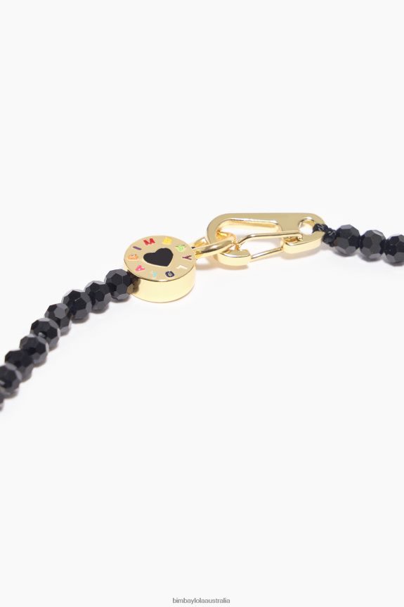 Accessories 4062VZ824 Black Bimba Y Lola Short Crystals Necklace