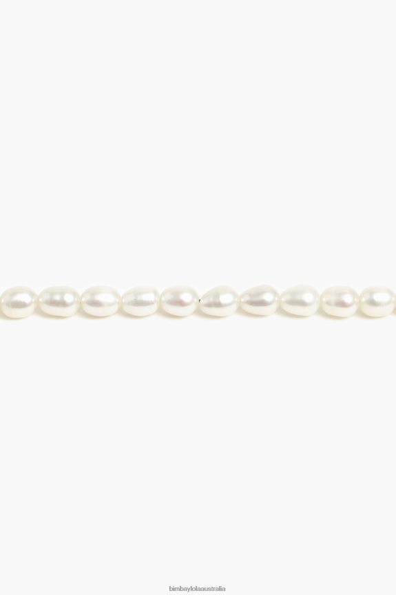 Accessories 4062VZ825 Golden Bimba Y Lola Short Pearl Necklace