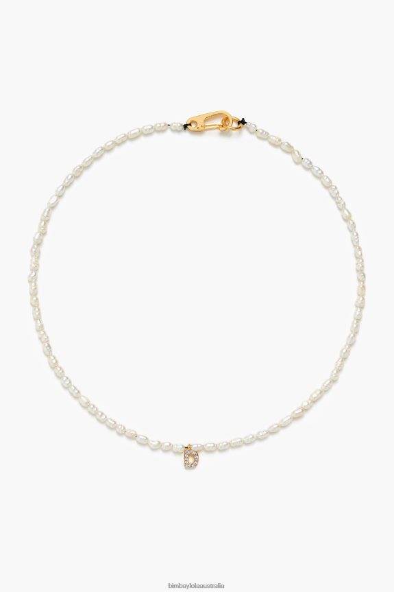 Accessories 4062VZ841 Pearl Bimba Y Lola Letter Necklace D