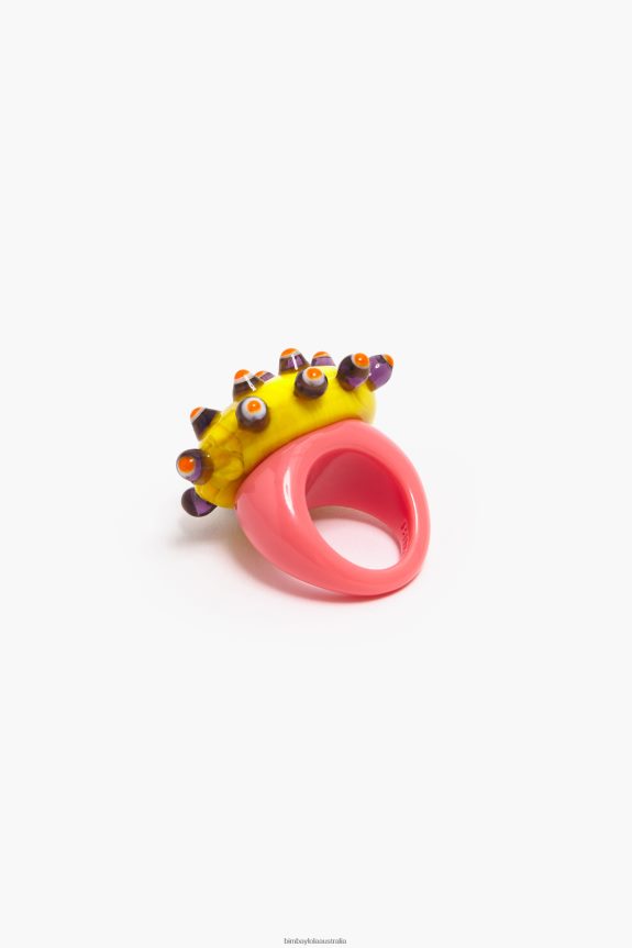 Accessories 4062VZ1152 Yellow Bimba Y Lola Glass Ring