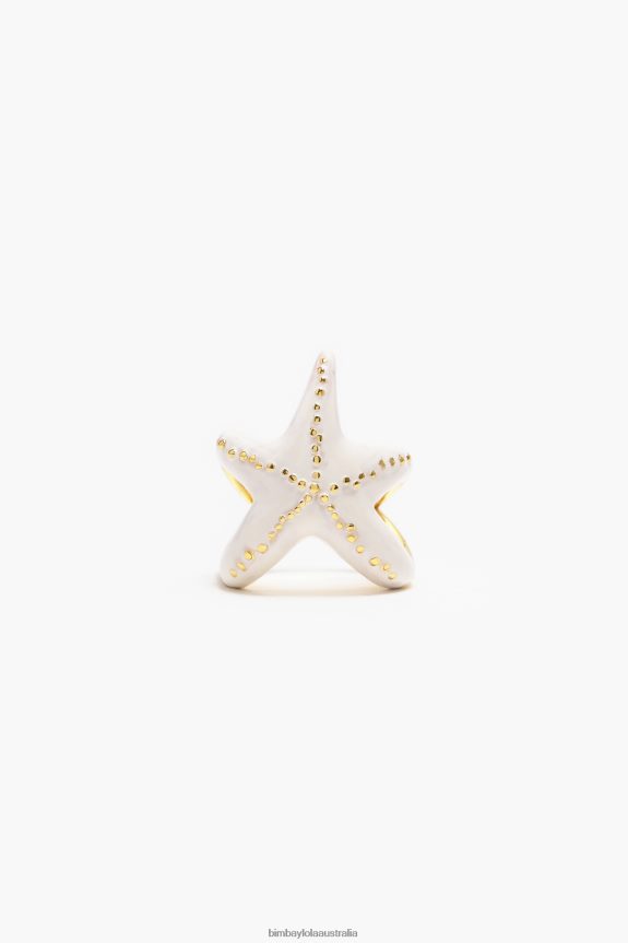 Accessories 4062VZ708 Ivory Bimba Y Lola Star Ring