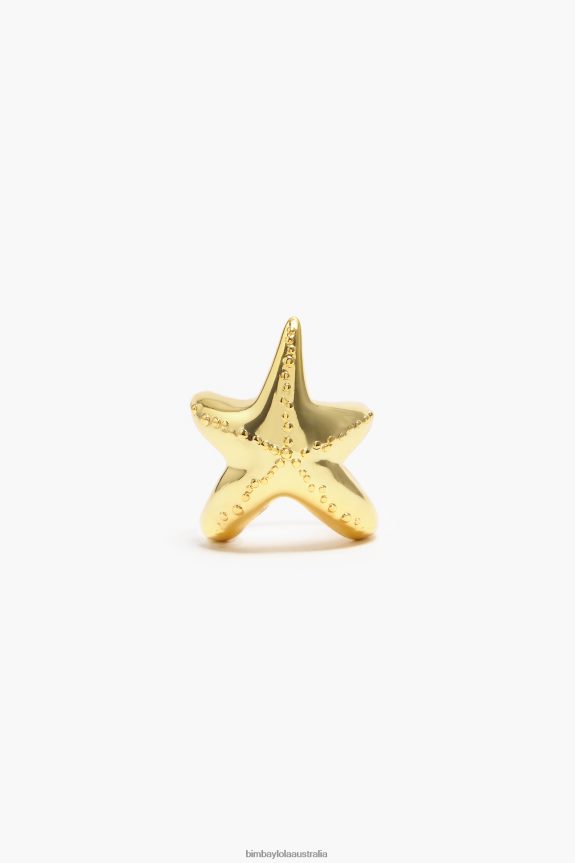 Accessories 4062VZ709 Golden Bimba Y Lola Star Ring