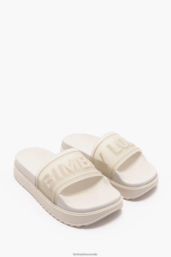 Footwewar 4062VZ587 White Bimba Y Lola Logo Platform Flip-Flop