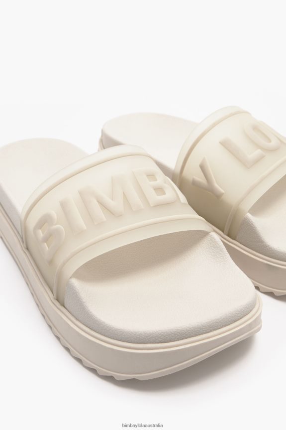 Footwewar 4062VZ587 White Bimba Y Lola Logo Platform Flip-Flop