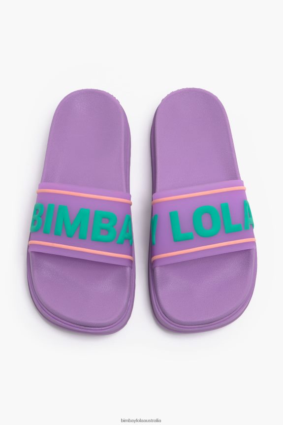 Footwewar 4062VZ588 Lilac Bimba Y Lola Logo Platform Flip-Flop