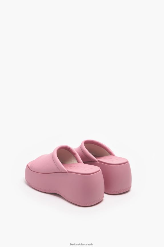 Footwewar 4062VZ567 Pink Bimba Y Lola Leather Platform Sandal