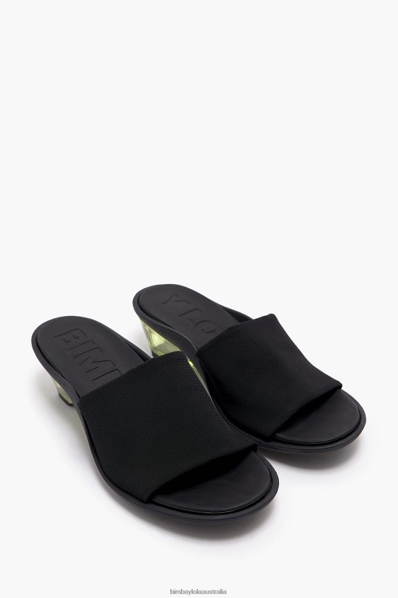 Footwewar 4062VZ577 Black Bimba Y Lola Mesh Wedge