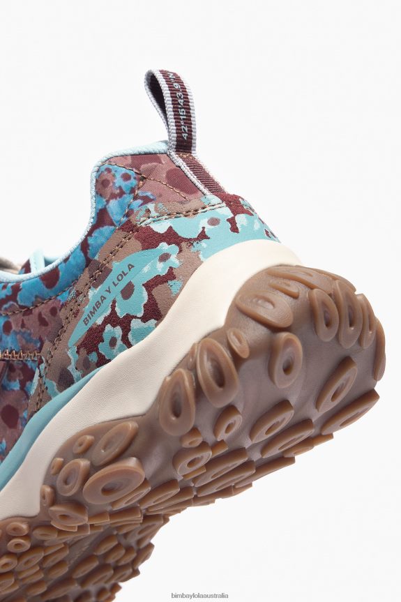 Footwewar 4062VZ545 Brown Bimba Y Lola Flowers Full Pulpo Runner Sneaker