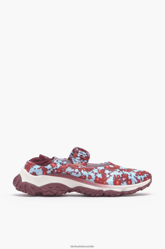 Footwewar 4062VZ548 Blue Bimba Y Lola Flowers Full Pulpo Runner Ballerina