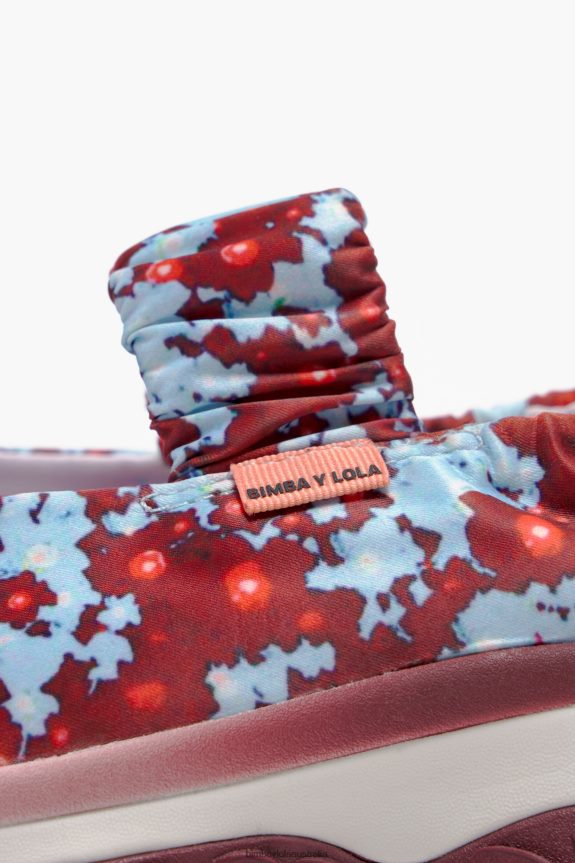 Footwewar 4062VZ548 Blue Bimba Y Lola Flowers Full Pulpo Runner Ballerina
